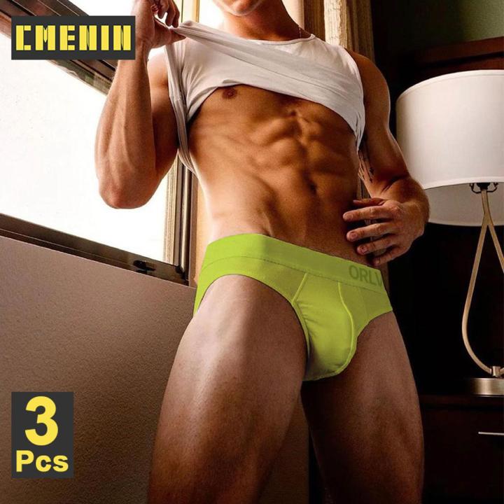 CMENIN 1Pcs Quick Dry Men's Briefs New Cotton Man Underwear Brief Men Underpants Pour Homme OR6205