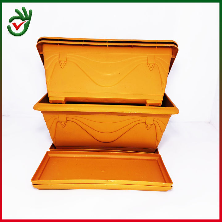 Seed planter tub 1 pice 12 inci (Seed planter / Planter / Plastic planter / Plastic flower pot/ Indoor flower planter)