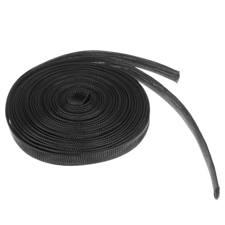 20 FT 1/8" Red Expandable Wire Loom Sleeving - Braided PET Cable Sleeve