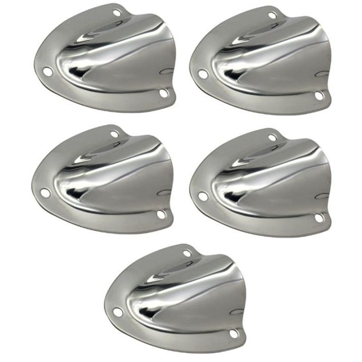 5 PCS Marine Grade Stainless Steel Large Vent Clam-Shell for Yacht Boat ...