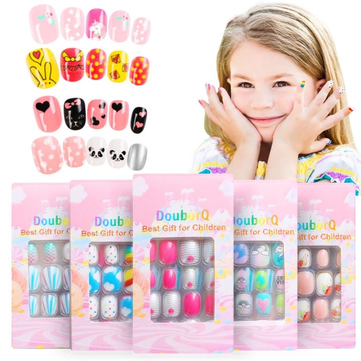 120Pcs%20Candy%20Child%20Nail%20Tips%20Kids%20False%20Nail%20Girls%20Cartoon%20Press%20on%20Nails%20Colorful%20Festival%20Tips%20Nail%20Decor%20Cute%20Manicure%20Tools%20-%20Image%202