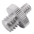 10 Pieces 1/4 Inch Male to 1/4 Inch Male Metal Threaded Screw Adapter Tripod Screw Converter.
