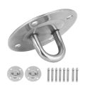 Stainless Steel Mount Anchor & Bolts Ceiling Buckle Hook Fixed Disc for Yoga H ck.