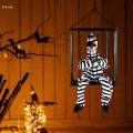 Scary Talking Prisoner Screaming Animated Decorations with Glowing Eyes Spooky Skeleton Theme Parties. 