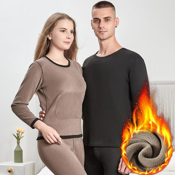 Thermal Underwear Set Winter Autumn Clothes Trousers Plus Velvet
