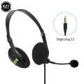 3.5mm Noise Cancelling Wired Headphones Adjustable Earphones Business Headset With Microphone For PC /Laptop/Computer. 