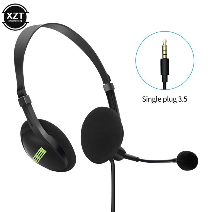 3.5mm%20Noise%20Cancelling%20Wired%20Headphones%20Adjustable%20Earphones%20Business%20Headset%20With%20Microphone%20For%20PC%20/Laptop/Computer%20-%20Image%204
