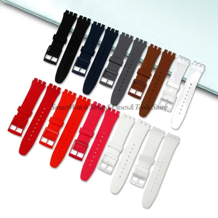 12mm%2016mm%2017mm%2019mm%2020mm%20Soft%20Silicone%20Bracelet%20for%20Swatch%20Colorful%20Transparent%20Watchband%20Watch%20Strap%20Replacement%20with%20Tool%20-%20Image%202