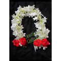 1 stick white Hair accessories rose flower gajra.