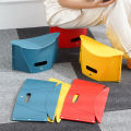 Card outdoor camping and fishing multifunctional, in hand with basket folding stool, portable plastic stool. 