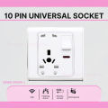 Multi function wall switch socket 10 pin socket 13A-15A- Heavy Duty.