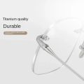 Ultra-Light Pure Titanium Glasses Frame For Men Women Rimless Gold Wire Rimless Myopia Prescription Eyeglasses Frame Wholesale. 