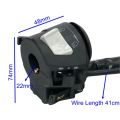 22mm Motorcycle Handle Bar Left Right Switches Horn Turn Signal Headlight Electric Start Handlebar Controller Switch. 