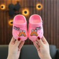 1 Pair Pink Soft Baby Crocs Eva Non-Slip PVC Bear Charms Decor Dual Wear Hollow Hole Kid Shoes Boy Girl Beach Sandals Toddler Kids Shoes Children's Shoes Clogs Cute Kids Clogs Toddler Baby Cartoon Indoor Slippers Summer Girls Non Slip Soft Soled.