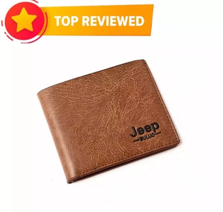 Jeep Black Stylish Artificial Leather Wallet For Men - Wallet For Men - Many Beg