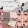 Cool Tone Shading Nose Shadow Palette Double-color Shaping Face Makeup Natural Contour Matte Powder Highlighter Plate.