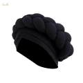 Women African Turban Head Wrap Headscarf Headwear Hair Headwrap Hat Beanie for Wet Black. 