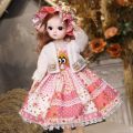 GROVERT Princess Toy 30CM Movable Joint Doll Plastic Safety Girl Dress Up Toys Cute Baby Doll Girl. 