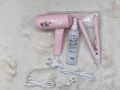Mini hair dryer , Mini hair straightener and hit protection spray Combo.