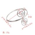 Punk Bohemian Metal Swirl Spiral Upper Arm Open Cuff Bracelet Bangle Adjustable Armlet Armbands Gypsy Turkish Party Jewelry. 