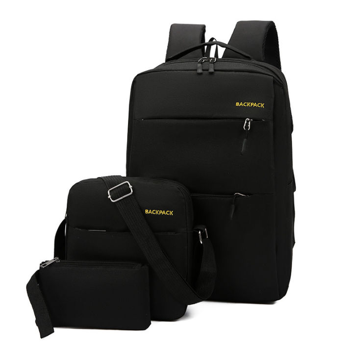 Men's%20Business%20Backpack%20Korean%20StyleUCharging%20Leisure%20School%20Season%20Schoolbag%20Simple%20and%20Stylish%20Bag%20Three-Piece%20Set%20-%20Image%205