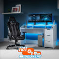 Gravity Workstation Desk | Gaming Table for pc | Workstation Computer Table | Office Desk | Workstation Computer Table by Nice Furniture.