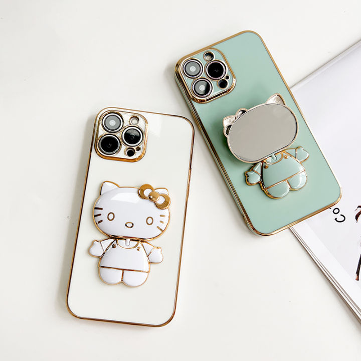 TA%20for%20Redmi%20Note%208%20Back%20Cover%20Hello%20Kitty%20Mirror%20Folding%20Bracket%20Luxury%206D%20Plating%20Case%20Soft%20Silicone%20Square%20Phone%20Case%20for%20Girls%20-%20Image%203
