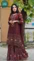 Elegant Linen Floral Shalwar Kameez Set with Dupatta - Women Traditional Wear. 