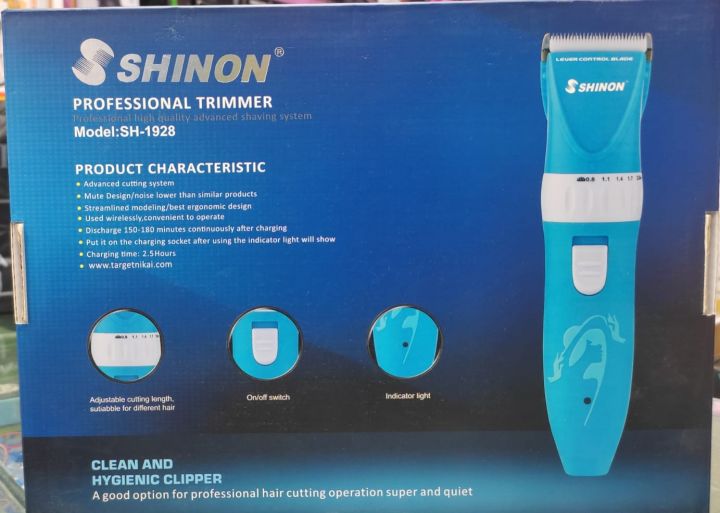 SHINON%20SH-1928%20Professional%20Rechargeable%20Hair%20Clipper%20&%20Beard%20Trimmer-Black%20&%20Blue%20-%20Image%204