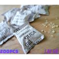 1.00 Gram Silica Gel 200 Pcs (Zip Lock Pack), Transparent Desiccant, Desiccant Packets for Storage, Moisture Packs for Camera box, Spices Jewelry Shoes Boxes Electronics Storage, Food Safe. 