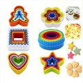 🍪 Cookie Cutters Set (5pcs) – Fun Shapes for Easy Baking & DIY Treats 🌟🌸🎄❤️🍪 (Shapes: Flower, Gingerbread, Heart, Round, Square, Star, Tree) – Perfect for Cookies, Fondant & Crafts!. 