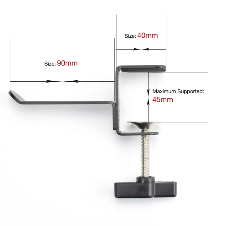 DAMILE%20H-006%20Metal%20Desk%20Clip%20Headphone%20Holder%20Over-ear-Headset%20Display%20Stand%20Universal%20Hanger%20Headphones%20Holder%20Durable%20Stand%20Space-saving%20Spin%20Type%20-%20Image%209