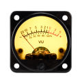 Yfashion 45mm Big Vu Meter Stereo Amplifier d Backlight Power Meter Level Indicator Adjustable With Driver specification:Yellow background. 