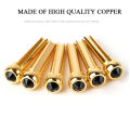 1PCS Acoustic Guitar String Bridge Pins Colorful Copper Brass Endpin Replacement jingu. 