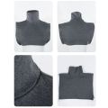 Womens Muslim Modal Turtleneck Collar Islamic Hijab Extensions Solid Color Mock Neck Cover Half Top Blouse Detachable Hijab.