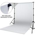 Background 5x7 feet Non-Woven Fabric Solid Color White Screen Photo Backdrop Studio Photography without Stand. 