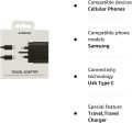 Samsung Travel Adaptor (45W with USB type C Cable) Black.