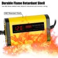Full Automatic Car Battery Charger Digital LCD Display 2A Fast Charging 3 Stages Lead Acid AGM GEL Battery-chargers.