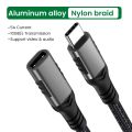 USB-C Extension Kabel 5FT/1.5M 100W 10Gbps Gen2 USB C Extender Cable 4K Video Compatible with USB C Dock/Hub/Dell XPS/Magsafe. 