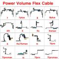 Power Flex With LED Flash Light Replacement For iPhone 7 8 Plus X XR XS 11 Pro Max Mute Volume Switch Flex Cable. 