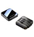 Portable Charger Fast Charging 20000mah Mini Power Bank Charger With Cable Powerbanks Led Flashlight Power Display.