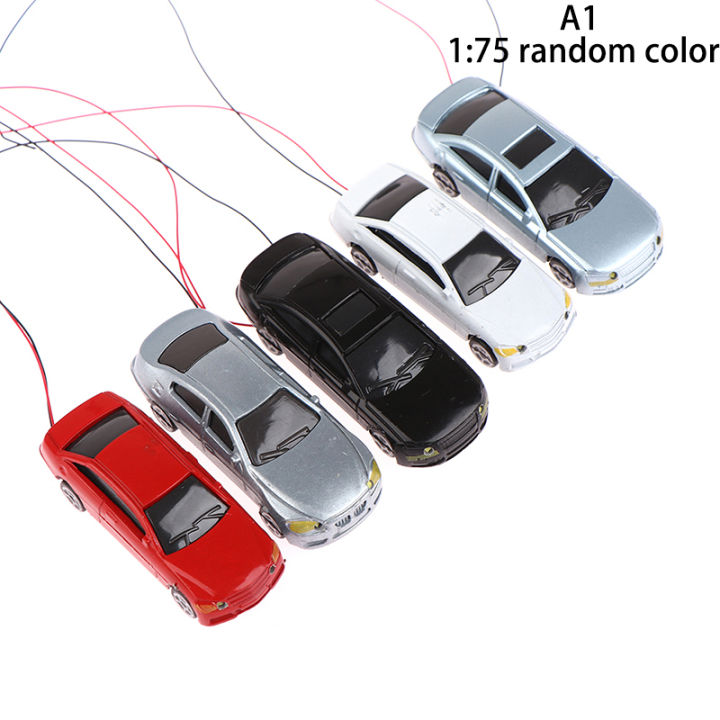 1:75/100/150/200 Plastic Model Cars with Led Lights Micro Scene Building Decoration Accessaries Fengshi