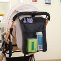 Four-color linen stroller hanging bag baby stroller back hanging bag baby out storage bag. 