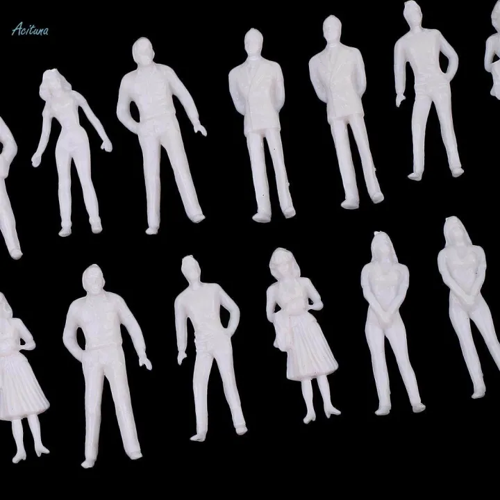 4x20Pieces%201/50%20Scale%20Unpainted%20Model%20People%20Architectural%20Mini%20Figures%20Kit%20-%20Image%202