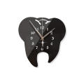 Creative Tooth-Shaped Clock Innovative Modern Ornamental Dental Wall Clock 3D Acrylic Material Mirror Wall Clock for Dental Office Decor Home Decoration Gift Clinic Accessory Unique Timepiece.