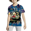 2024 Summer Disney Mickey Minnie 3d Print T Shirt Kids Casual T-Shirt Children Casual O-Neck Child Boys Girls T-Shirts. 