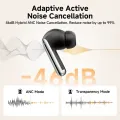 QCY HT08 MeloBuds Pro Earbuds 6 Mic 46dB ANC BT 5.3 Earphones Wireless Hi-Res LDAC Headphones 34H in-Ear Detection Wireless Bluetooth Earphones. 