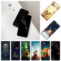 Matte Phone Case For Samsung M54 Note8 M04 S8 M11 M12 M13 M14 M21 M22 M23 M30 M31 M32 M33 The little Prince Fox Black Soft Cover. 
