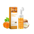 Turmeric Cleanser Anti Acne Oil Control Blackhead Remover Skin Cleansing Brightening Rejuvenation Face Wash Foam Face Cleanser.