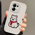 Tokifu For Redmi Note 13 Pro 4G With DIY Cute Puppy Sticker - Step Lens Full Pack Thickened Anti-Drop Silicone Phone Case. 